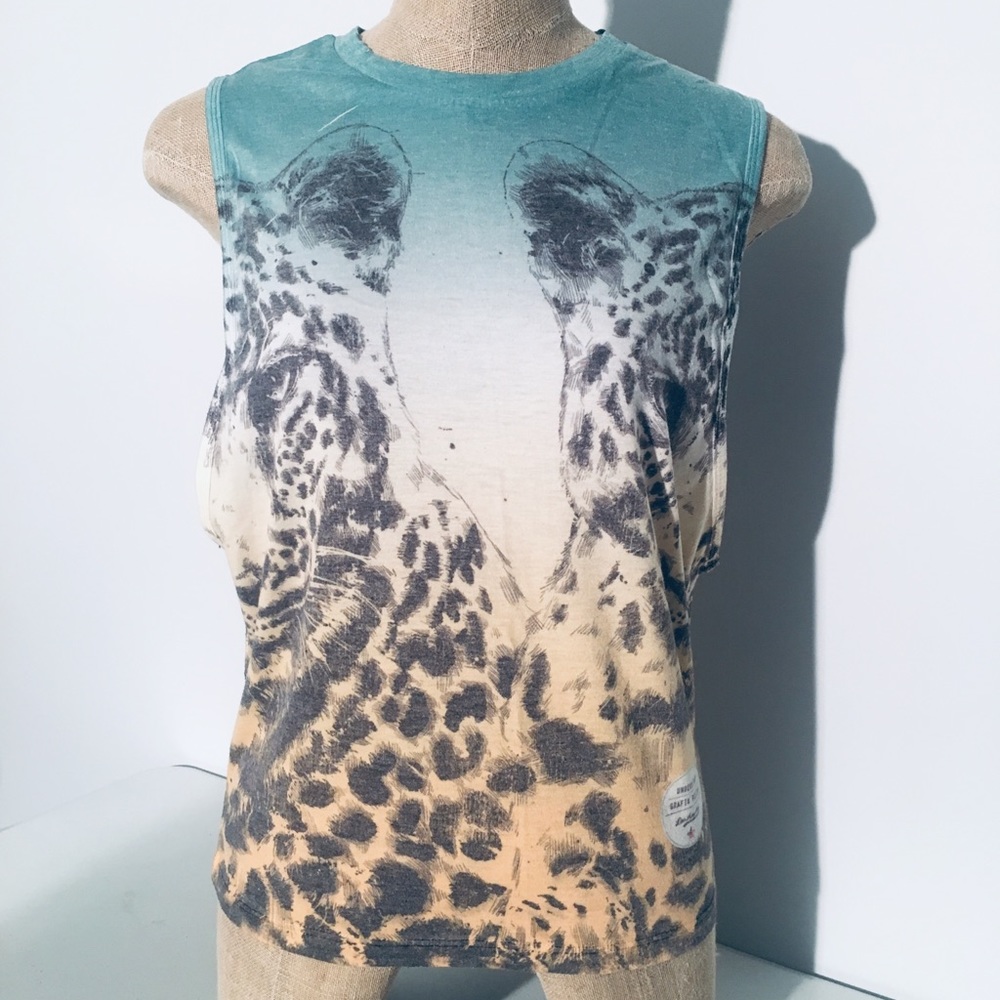 Animal Graphic Small Sleeveless Tee, Preowned